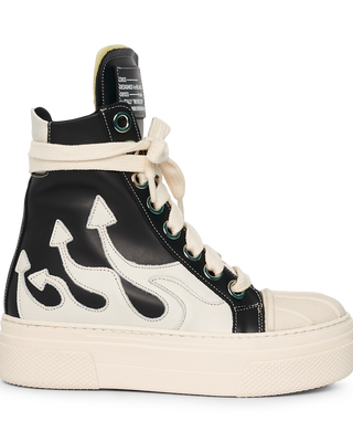 CALIPSO FLAME – Black White High-Sneaker-CRISTIANZEROTRE