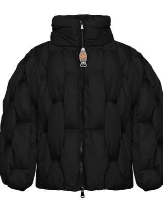 Glacier Puffer – Black Weave-Outwear-CRISTIANZEROTRE