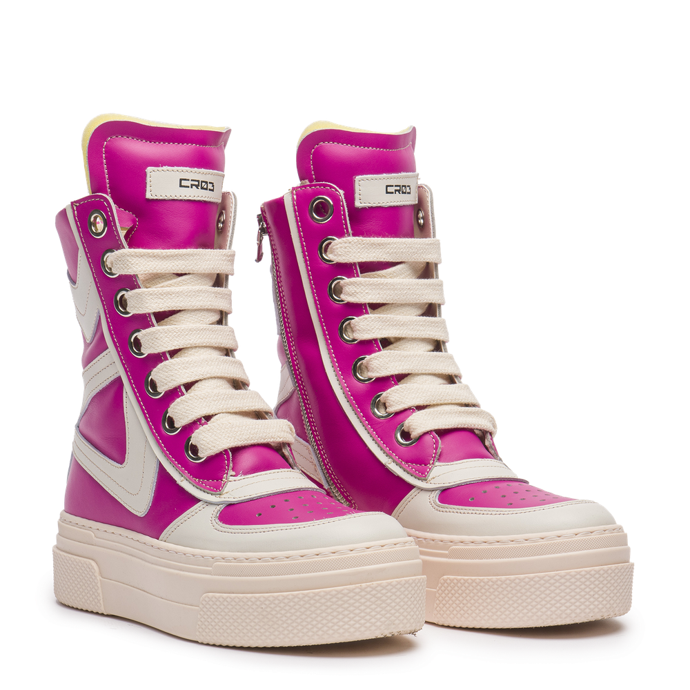 Iside – Fuxia Leather-Sneaker-CRISTIANZEROTRE